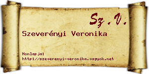 Szeverényi Veronika névjegykártya
