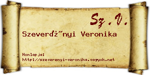 Szeverényi Veronika névjegykártya