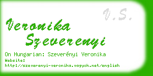 veronika szeverenyi business card